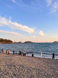 冬日銀沙灘絕美日出