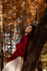 長興桃花岬的紅杉很美啊～～