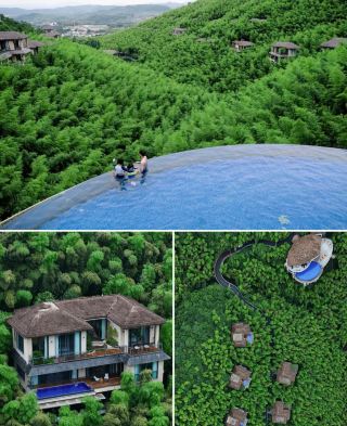 万亩の竹海に囲まれた渓谷のプライベート温泉に泊まろう！御水温泉・竹渓谷