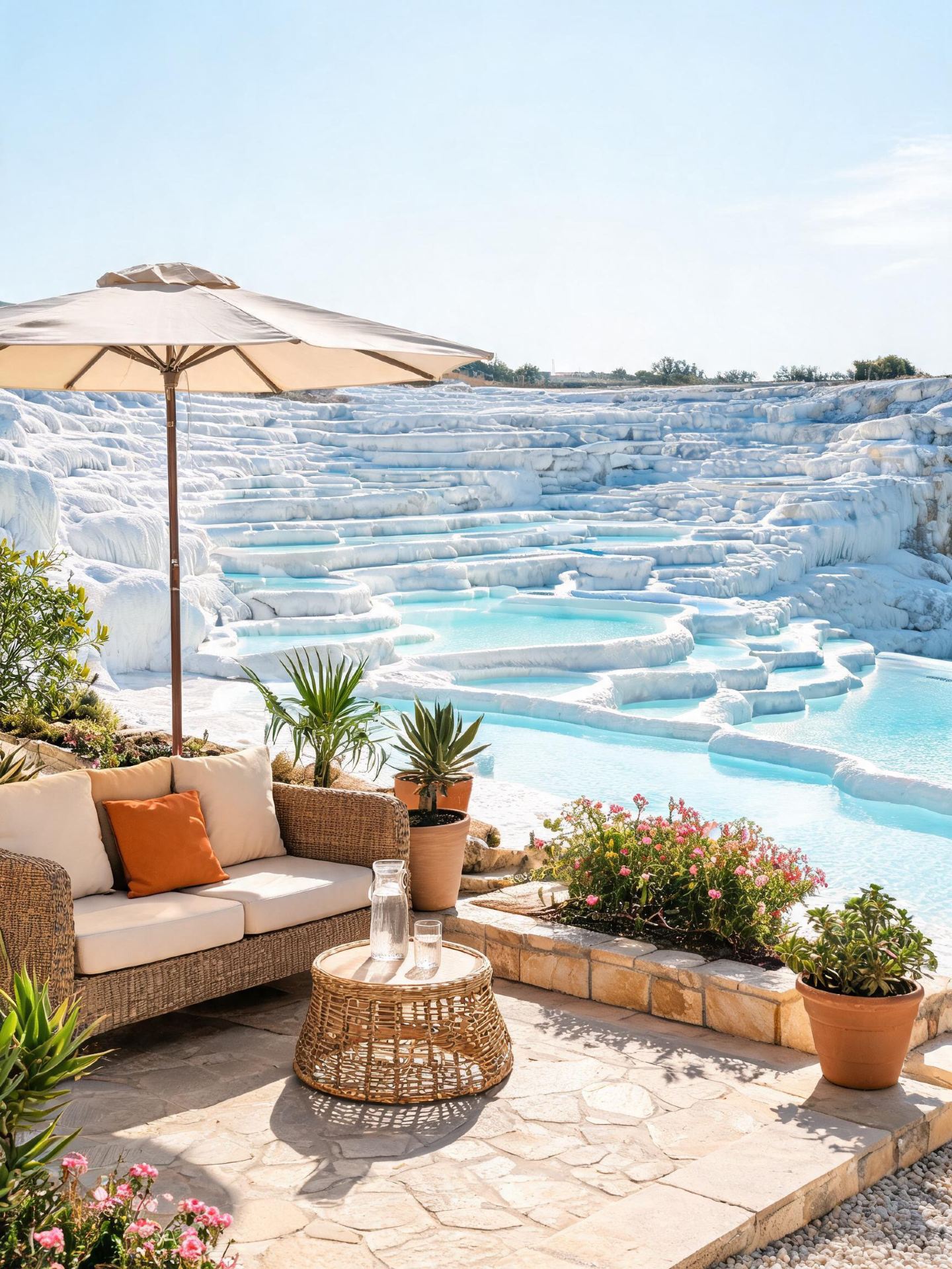 Stayed at the Thermal Mountain View Terrace Hotel in Pamukkale, and it was absolutely amazing