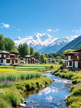 Stayed at a scenic guesthouse at the foot of Everest—absolutely breathtaking