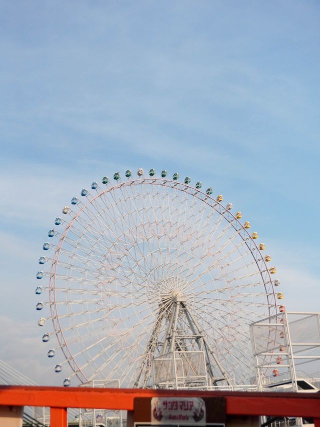 【乘坐摩天輪從高空欣賞大阪港】