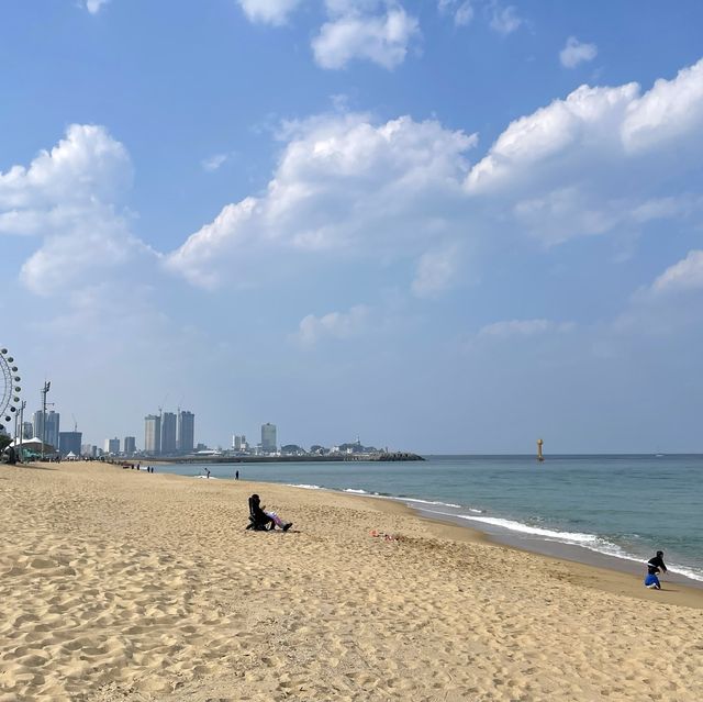 속초아이와 함께 이국적인 풍경을 자랑하는 속초해수욕장🎡