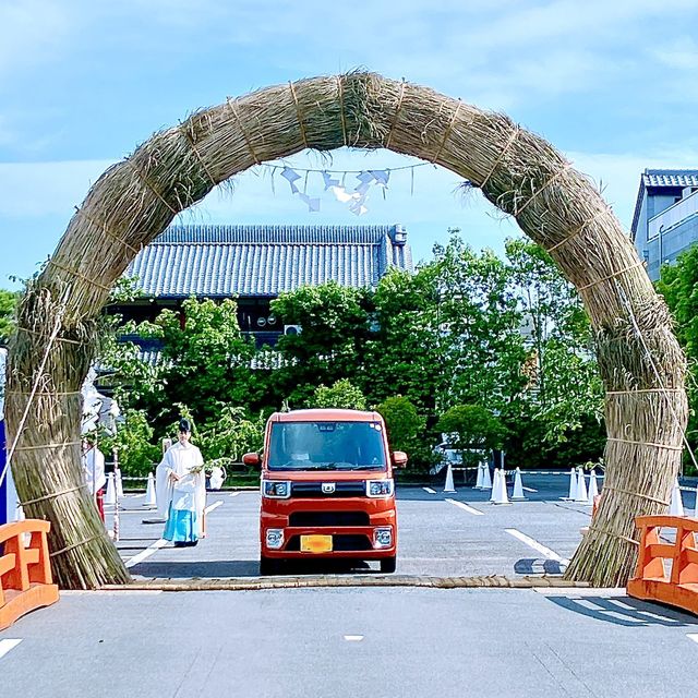 【京都】車用の茅の輪にびっくり‼️