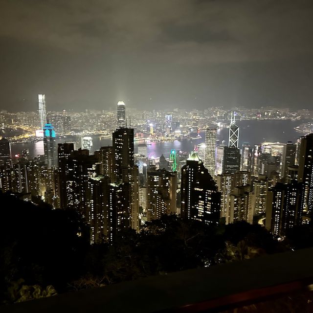 太平山頂，維多利亞港夜景