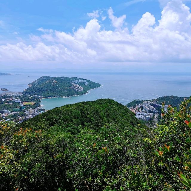 從赤柱峽道上孖崗山