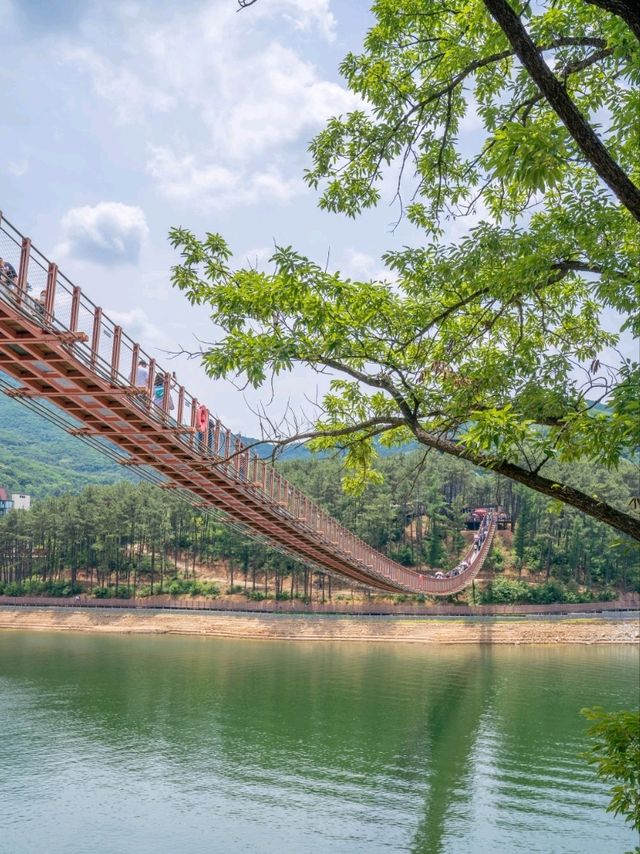 산책하기좋은 마장호수 출렁다리