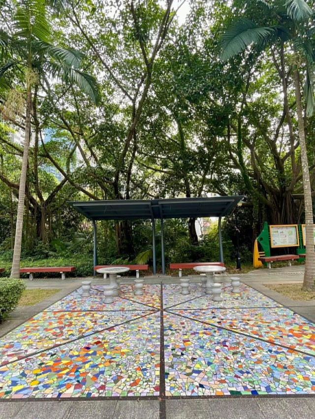 深圳特色休閑景點☺️海山公園🤩特別馬賽克建築🏗️