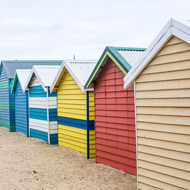 Colourful Coastal Charm at Brighton Beach