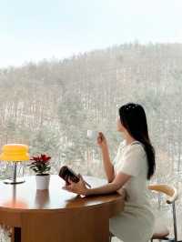지금! 설산 절정이라 꼭 가야 할 마운틴뷰 원탑 호텔❄️🤍