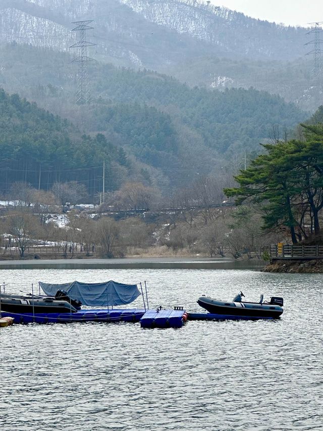 오리들과 멋진 자연 경관 풍경을 보며 ⛴️ 산책할 수 있는 마장호수 둘레길