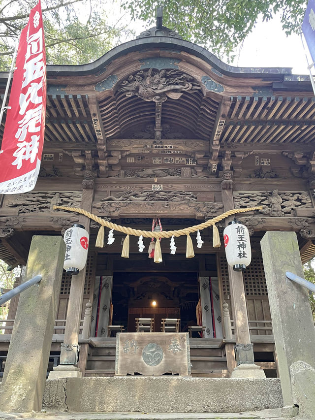 【前玉神社／埼玉県】古墳上に建つ社殿と花手水
