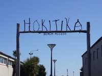 Hokitika famous beach sign