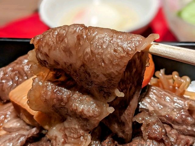 日本大阪-黑毛和牛壽喜燒：Fukujukan 福寿館