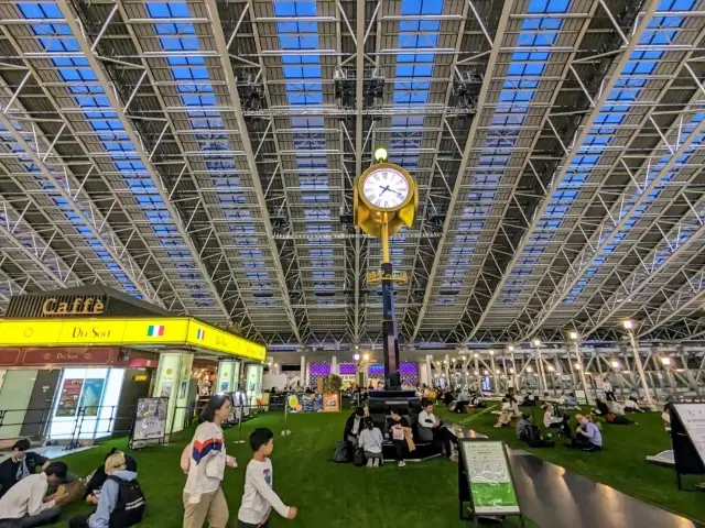 日本大阪-大阪梅田免費賞夜景逛街的好去處：時空の広場
