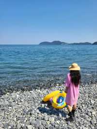 몽돌이라 놀기좋은 거제 학동해수욕장🏖