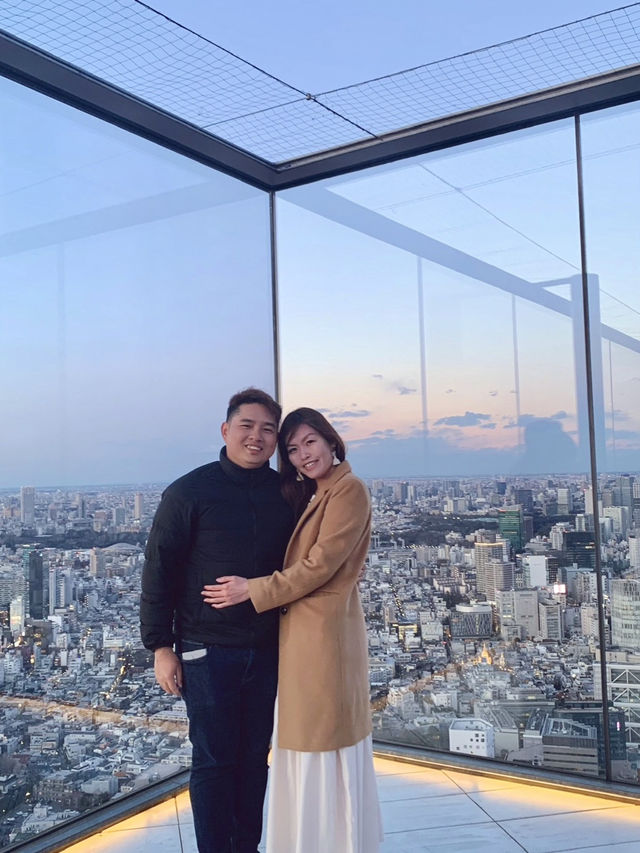 Sunset view at Shibuya Sky