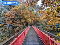 北海道賞楓-如詩如畫的定山溪二見吊橋