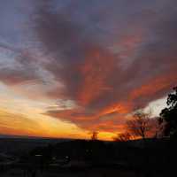 Sunset in Castell de Montjuic