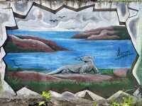 Flores Island Wall Art: A Colorful Tribute to Local Culture 🎨🐉🌱 