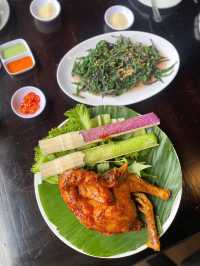 Savoring Grilled Chicken and Bamboo Rice