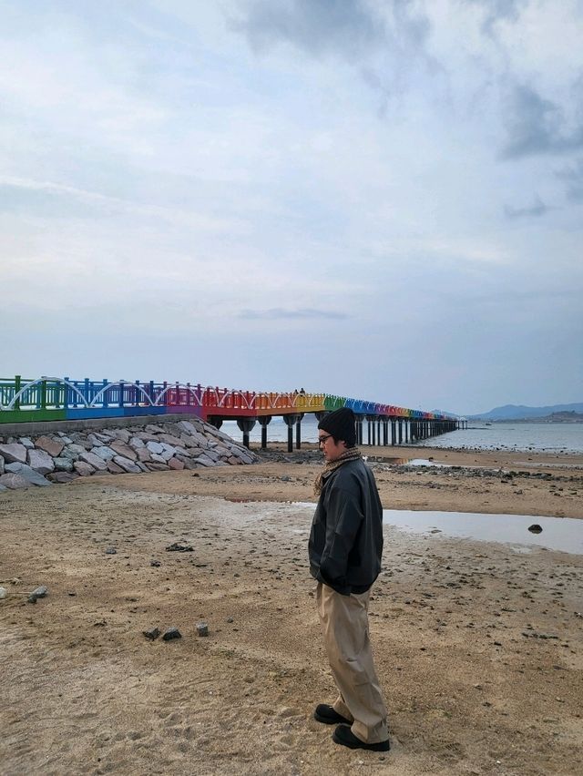 서해바다와 무지개다리 콜라보가 멋진곳