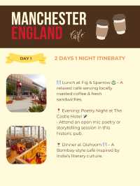 Manchester 2-days itinerary 