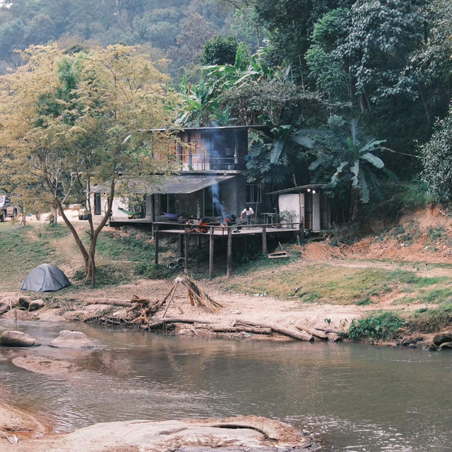 โฮมสเตย์เล็ก ๆ ในเชียงใหม่วิวน้ำตก Le Cher Campsit