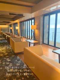 【静岡 伊豆稲取】24時間、無料で食べ飲み放題🍸宿泊者専用ラウンジが最高すぎた...🤤