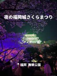 【福岡】幻想的な夜の福岡城さくらまつり🏯