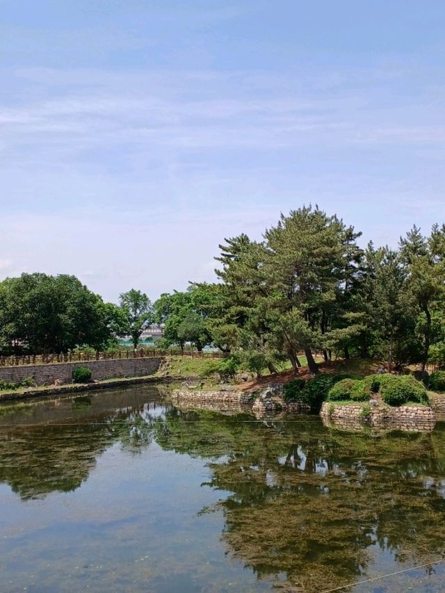 고요한 호숫가 따라 걷는 산책 한 모금