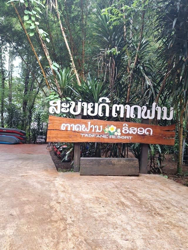 ทริปนี้ที่ลาวใต้ zipline Tad fane waterfall.