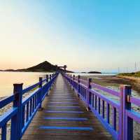 🌙💙 *Banwol Island (반월도): Korea’s Dreamy "Half-Moon" Purple Paradise* 🏝️🌸