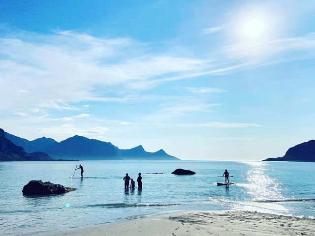 Soaking Up the Beauty of Haukland Beach