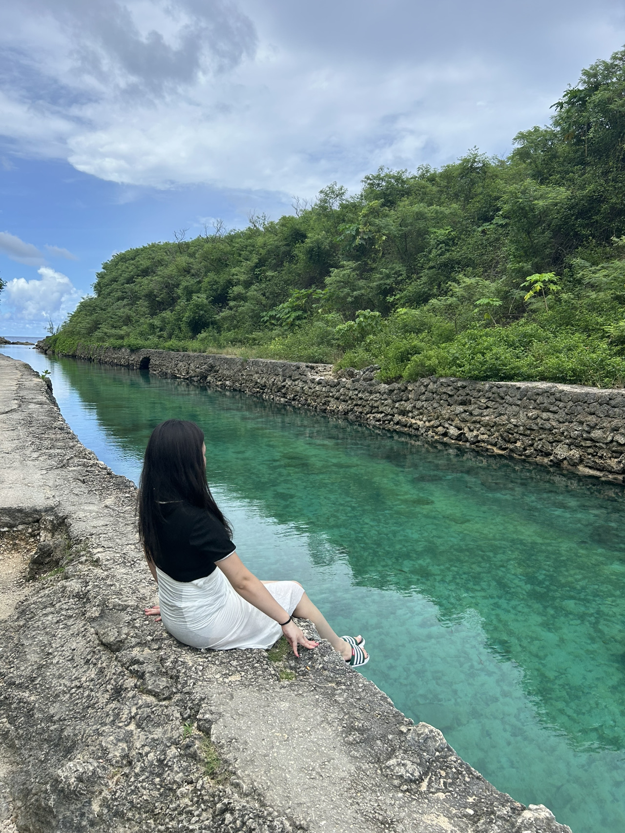 Guam's Emerald Bay: So clear and beautiful, I visited twice 🩵.