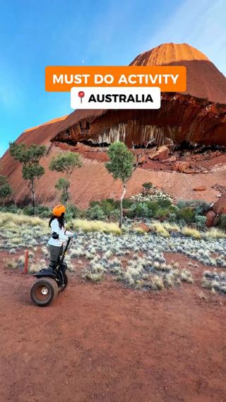 SUNRISE SEGWAY TOUR YOU MUST DO‼️ This is by far the best way to explore the 10km Uluru base walk and you can’t convince me otherwise! The Segway tour was so much fun and catching the sunrise on Uluru and Kata Tjuṯa was magical this morning 🥹✨ This was our first time on a Segway and it’s super easy to pick up! Highly recommend the Uluru Sunrise #sunrisescenes 
