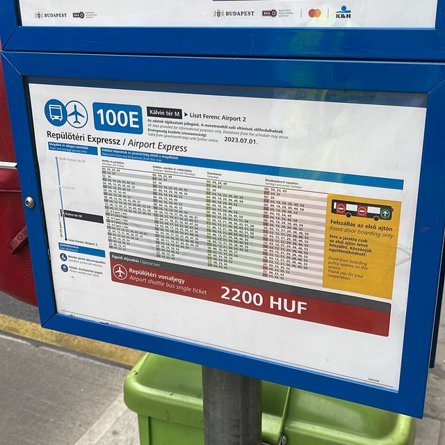 Budapest Liszt Ferenc Airport Bus service 