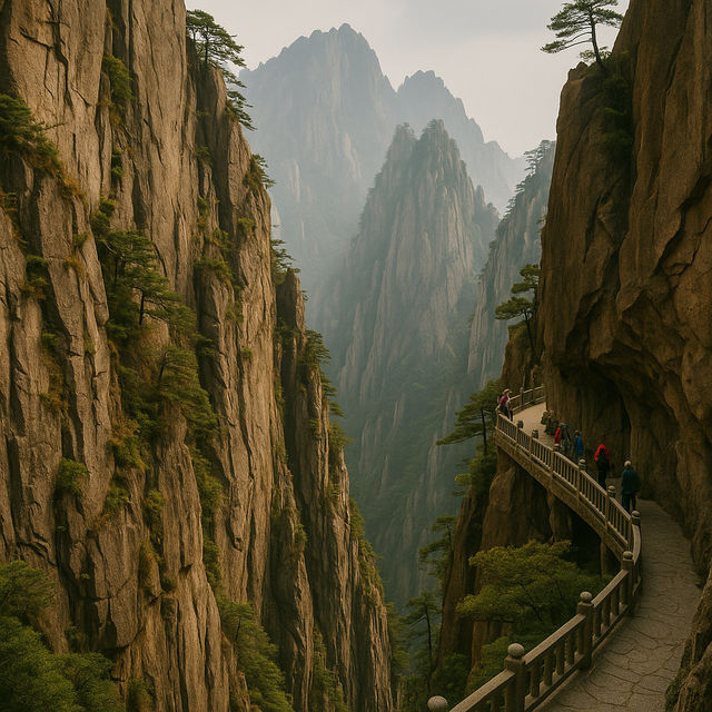 The Yellow Mountains (Huangshan)  The Yellow Mountains (Huangshan)