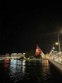 🌃 Night Geneva: Illuminated Lake & City Lights 🌙🌊✨