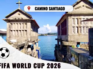 Camino de Santiago pilgrimage and football passion in Spain