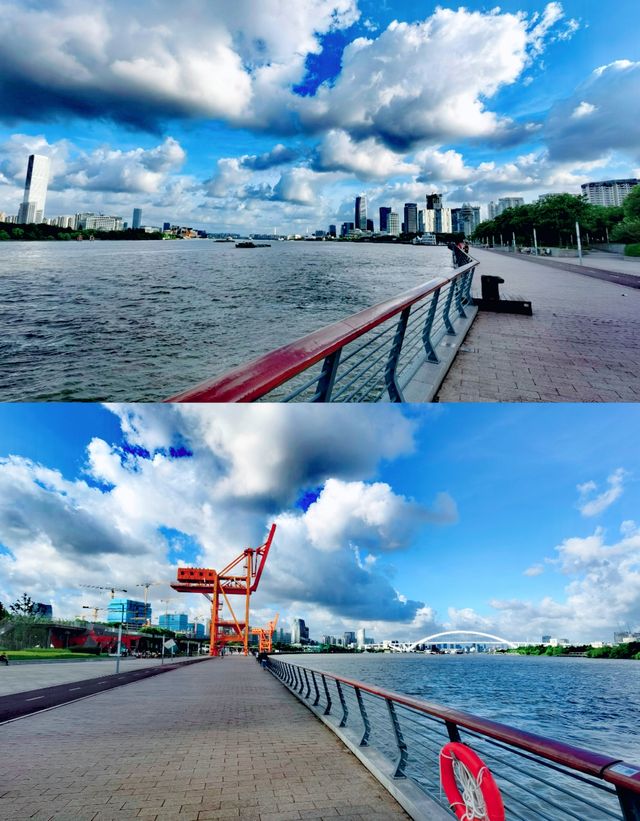 這段濱江，視野開闊、景色迷人