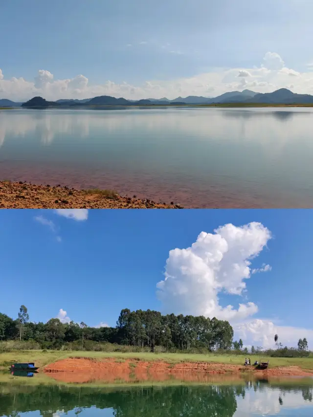 Encountered a perfect sunset at Songtao Reservoir