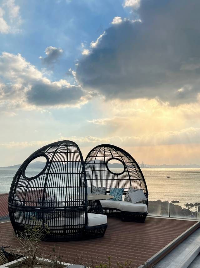 青島！！獨棟海景名宿！睡在大海上浪漫哭了！