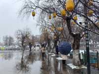 昆明大觀公園雪景如畫