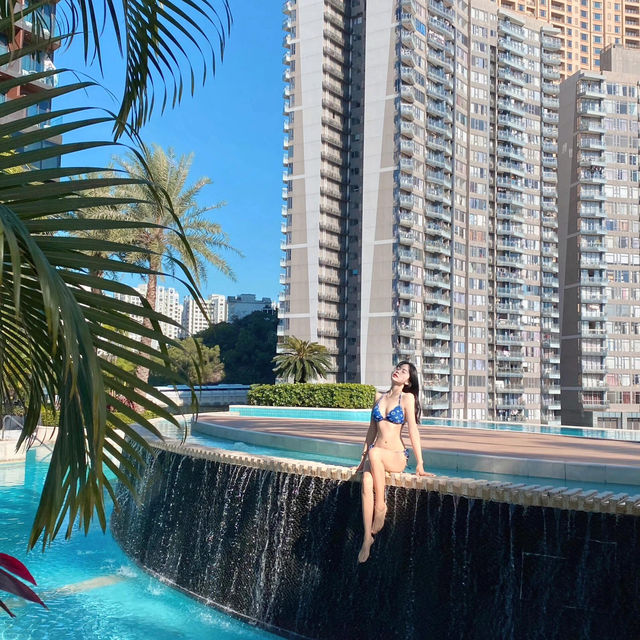 🌊澳門隱藏版度假秘境！無邊泳池美到心臟漏拍！！
