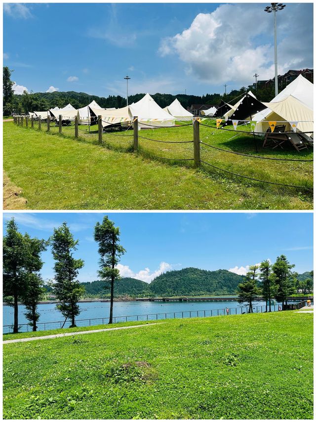 南天湖景區湖光山色山間小徑走走看看心情大好