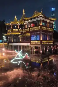 12/1實拍live豫園冬季泛光秀