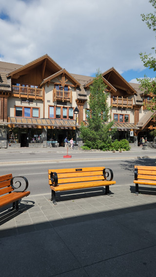 Banff town street view