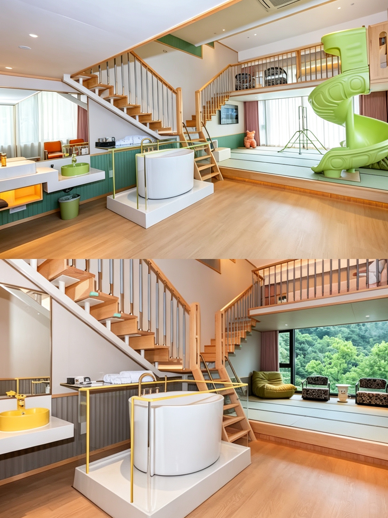 Siapa sangka?! Hotel ramah keluarga di Danau Qiandao ini sangat menyenangkan sehingga anak-anak tidak mau pergi!

Kami memilih kamar dupleks loteng. Di lantai bawah terdapat tempat tidur king size berukuran 1,8 meter, dan di lantai atas terdapat loteng tersembunyi untuk anak-anak! Anak-anak naik turun dan sangat senang. Kamar bahkan memiliki tenda dan kotak mainan. Kamar mandi memiliki area shower dan toilet terpisah dengan perlengkapan mandi anak-anak, sehingga sangat nyaman untuk keluarga dengan anak kecil.

Area bermain dalam ruangan seluas 300㎡ memiliki kolam bola dan jaring panjat.

Halaman luar sangat indah di malam hari, sempurna untuk mengamati bintang bersama anak-anak.

Kegiatan membuat kue/kerajinan tangan keluarga memerlukan pemesanan terlebih dahulu (tema berbeda setiap hari).

Restoran bergaya taman sangat cocok untuk berfoto! Sarapan termasuk jianbing (krep Cina) yang baru dibuat, dan makan malam termasuk set menu sup kepala ikan Danau Qiandao. Makanan anak-anak bahkan berbentuk seperti karakter kartun, dan bahkan anak-anak yang pilih-pilih pun menghabiskan semuanya!

Pengalaman ini benar-benar menunjukkan bahwa memilih hotel yang tepat sama dengan 80% keberhasilan liburan. Sekarang anak-anak terus meminta untuk kembali ke kamar loteng! 😂 Saya sarankan untuk meminta kamar dengan pemandangan halaman saat memesan; lampion di malam hari menciptakan suasana yang indah.

Siapa sangka?! Hotel ramah keluarga di Danau Qiandao ini sangat menyenangkan sehingga anak-anak tidak ingin pergi!

Kami memilih kamar dupleks loteng. Di lantai bawah terdapat tempat tidur king size berukuran 1,8 meter, dan di lantai atas terdapat loteng anak-anak tersembunyi! Anak-anak memanjat dan bermain tanpa henti. Kamar bahkan memiliki tenda dan kotak mainan. Kamar mandi memiliki area shower dan toilet terpisah dengan perlengkapan mandi anak-anak, sehingga sangat nyaman untuk keluarga dengan anak-anak.

Area bermain dalam ruangan seluas 300㎡ memiliki kolam bola dan jaring panjat.

Halaman luar sangat indah di malam hari, sempurna untuk mengamati bintang bersama anak-anak.

Kegiatan membuat kue/kerajinan keluarga memerlukan pemesanan terlebih dahulu (tema berbeda setiap hari).

Restoran bergaya taman sangat cocok untuk berfoto! Sarapan termasuk jianbing (krep Cina) yang baru dibuat, dan makan malam menyajikan sup kepala ikan Danau Qiandao. Makanan anak-anak bahkan berbentuk karakter kartun, dan bahkan anak-anak yang pilih-pilih pun menghabiskannya!

Pengalaman ini benar-benar menunjukkan bahwa memilih hotel yang tepat sama dengan 80% keberhasilan liburan. Sekarang anak-anak terus meminta untuk kembali ke kamar loteng! 😂 Saya sarankan untuk meminta kamar dengan pemandangan halaman saat memesan; lampion-lampion menciptakan suasana yang indah di malam hari.

