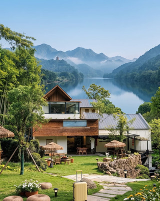 Tonglu Fuchun River | Stay in a mountain courtyard for the National Day holiday, a great spot for a private villa getaway